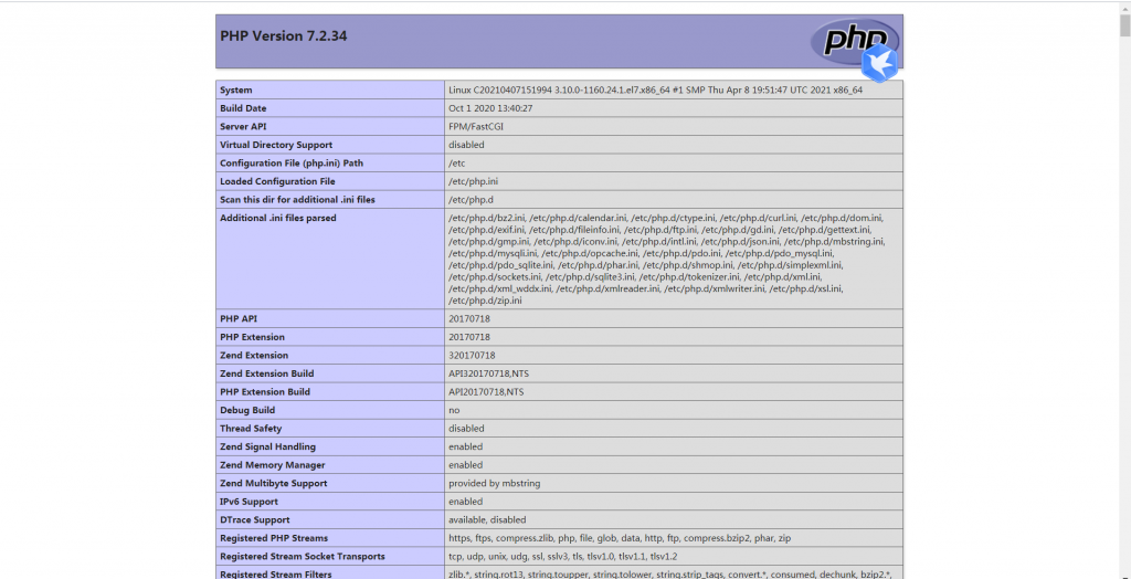 Linux_09-配置Nginx以与PHP 7.2一起使用